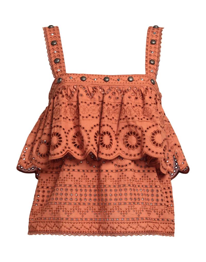 SIMONA CORSELLINI Top Damen Lederfarben von SIMONA CORSELLINI