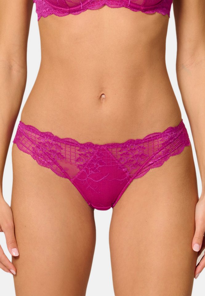 SIMONE PERELE Bikinislip Reve (1-St) Bikinislip - Leicht transparent - Florale Spitze, Glatte Rückseite von SIMONE PERELE