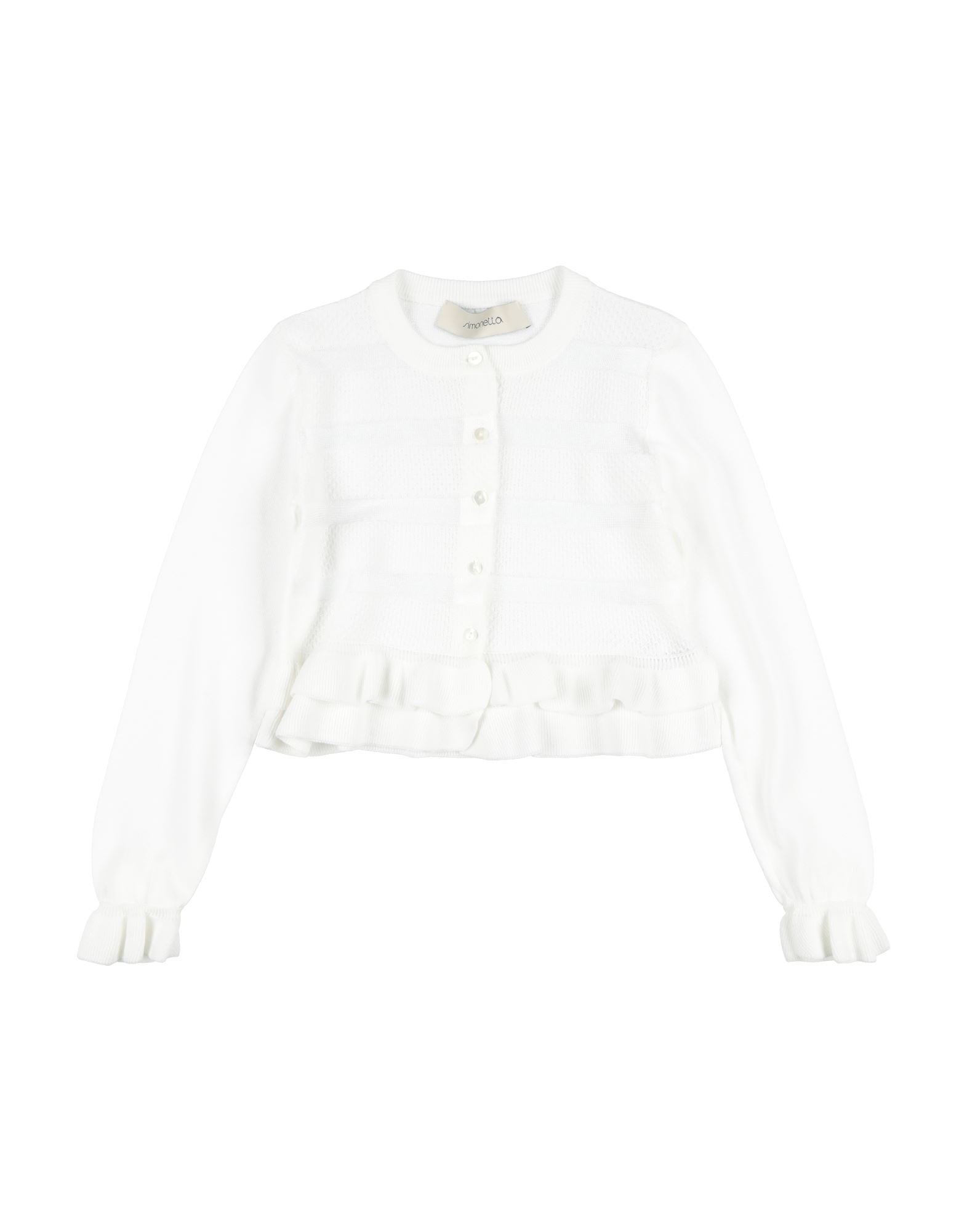 SIMONETTA Strickjacke Kinder Weiß von SIMONETTA