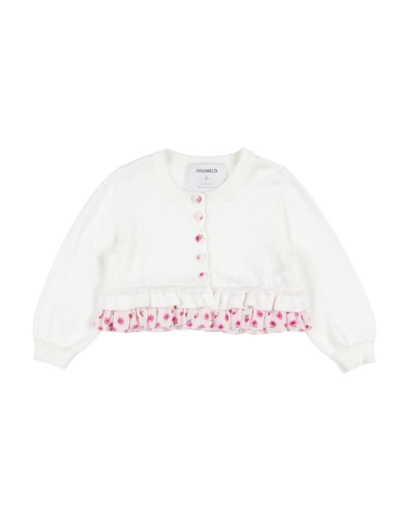 SIMONETTA Strickjacke Kinder Weiß von SIMONETTA