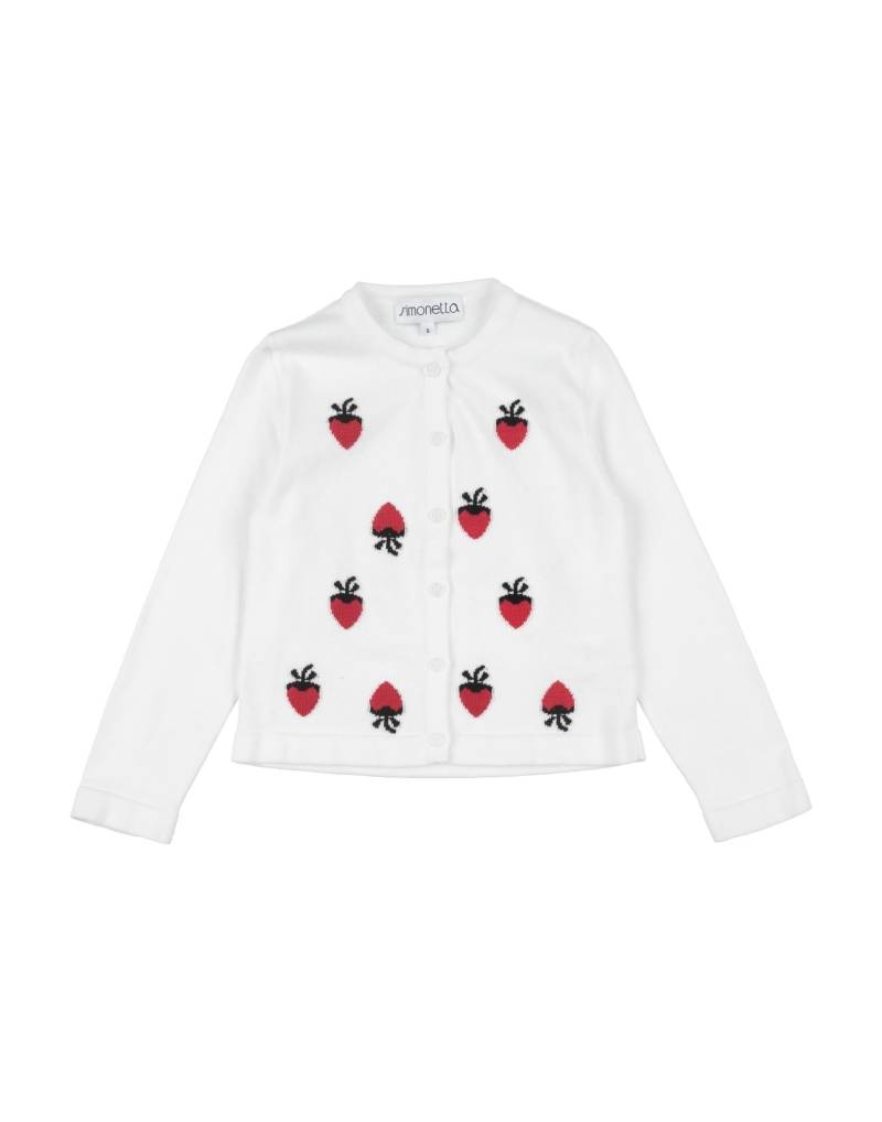 SIMONETTA Strickjacke Kinder Weiß von SIMONETTA