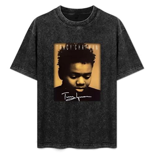 Retro Washed Fashion T Shirt for Men Women Tracy Chapman Album Hip Hop Antique Wash Unisex T-Shirts Black M Retro Washed Fashion T Shirt for Men Women Tracy Chapman Album Hip Hop Antique Wash Unisex T-Shirts Black M von SIMOROL
