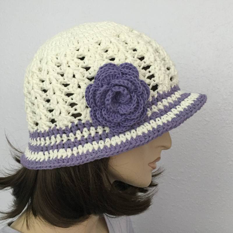 Frauen Häkeln Sommer Hut Frauen-Sommer-Hut in Off-White Frauen-Frühlings-Hut-Sommer-Mode von SIMPATICOUS