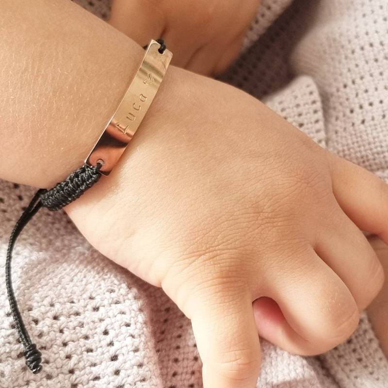 Baby Namensarmband, Edelstahl Rosegold Armband, Taufarmband, Blumenmädchen Armband Baby Namensarmband, Edelstahl Rosegold Armband, Taufarmband, Blumenmädchen Armband von SIMPLEandSMALL