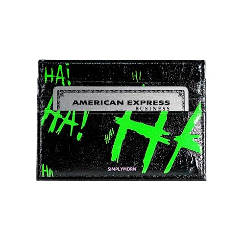 SIMPLYMDRN Kartenetui - Zubehör - Kreditkartenetui - Coole Geldbörse für Herren - Kunstleder Dünne Brieftasche - Ultra Slim, Jok3ster Grün, Kartenetui mit Bargeldfach von SIMPLYMDRN