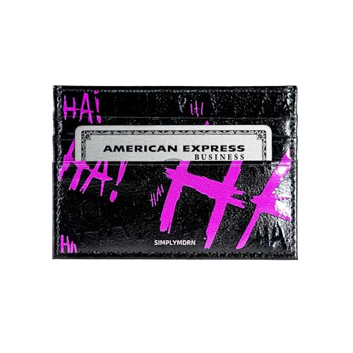 SIMPLYMDRN Kartenetui - Zubehör - Kreditkartenetui - Coole Geldbörse für Herren - Kunstleder Dünne Brieftasche - Ultra Slim, Jokxster Purple, Kartenetui mit Bargeldfach von SIMPLYMDRN