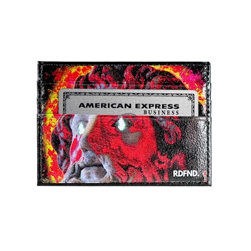 SIMPLYMDRN Kartenetui - Zubehör - Kreditkartenetui - Coole Geldbörse für Herren - Kunstleder Dünne Brieftasche - Ultra Slim, Fiery Black, Kartenetui mit Bargeldfach von SIMPLYMDRN