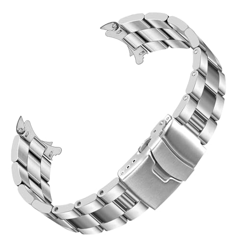 SINAIKE 22mm Silber Metall Uhrenarmband mit gebogenen Enden Tapered Edelstahl Uhrenarmband Armband gebürstet poliert Ersatz Armband mit Einsatz Doppel Flip Lock Schnalle für Männer Frauen SINAIKE 22mm Silber Metall Uhrenarmband mit gebogenen Enden Tapered Edelstahl Uhrenarmband Armband gebürstet poliert Ersatz Armband mit Einsatz Doppel Flip Lock Schnalle für Männer Frauen von SINAIKE