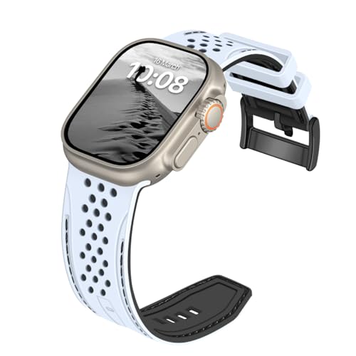 SINAIKE Sportarmbänder, kompatibel mit Apple Watch, 38 mm, 40 mm, 41 mm, 42 mm, 44 mm, 45 mm, 49 mm, wasserdicht, kompatibel mit iWatch Apple Watch Serie 9, Ultra, 8, 7, 6, 5, 4, 3, 2, 1, SE, Damen von SINAIKE
