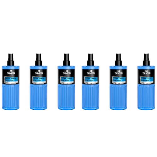 SINEP After Shave Cologne – Kühlendes Gefühl & langanhaltende Frische – kräftiger maskuliner Duft – 400 ml × 6 von SINEP