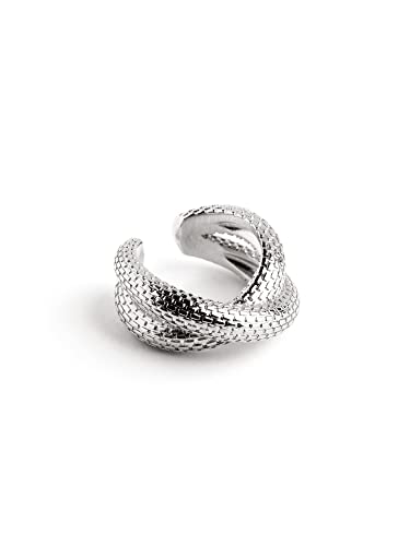 Rope Cross Schmuck für Damen, 54 (17.2), Silberfarben Edelmetall, Kein Stein von SINGULARU