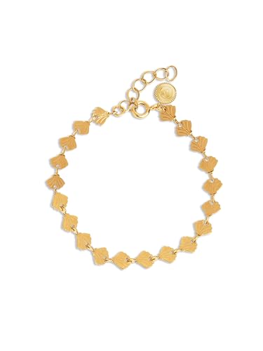 SINGULARU - Armband Shells. Edelstahl mit 18 Kt Gold-Beschichtung. Schmuck für Damen von SINGULARU