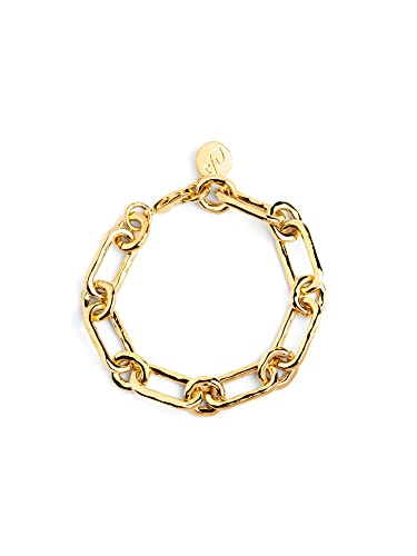 SINGULARU - Zambia Link Armband. Messing mit 18 Kt Vergoldeter Beschichtung. Schmuck für Damen. von SINGULARU