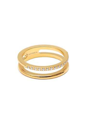 SINGULARU - Bibiana Ring. Edelstahl mit 18K vergoldung und Zirkonia. Schmuck für Damen. Ringgröße 54. SINGULARU - Bibiana Ring. Edelstahl mit 18K vergoldung und Zirkonia. Schmuck für Damen. Ringgröße 54. von SINGULARU