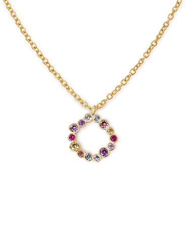 SINGULARU - Bubbles Halskette. Messing mit 18 Kt Vergoldeter Beschichtung und Zirkonia. Schmuck für Damen. von SINGULARU