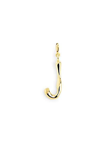 SINGULARU - Letter XL Charm. Messing mit 18 Kt Vergoldeter Beschichtung. Schmuck für Damen. Buchstabe J. von SINGULARU