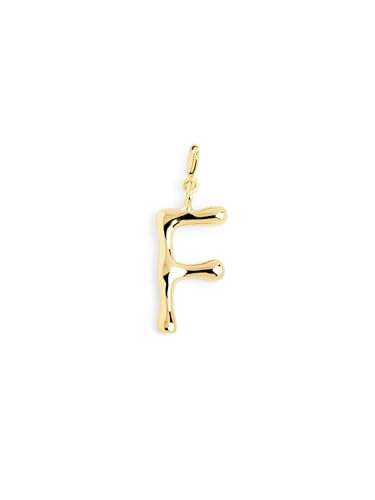SINGULARU - Letter XL Charm. Messing mit 18 Kt Vergoldeter Beschichtung. Schmuck für Damen. Buchstabe X. von SINGULARU