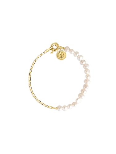 SINGULARU - Chic Pearl Armband. Edelstahl mit 18 Kt Vergoldeter Beschichtung. Schmuck für Damen. SINGULARU - Chic Pearl Armband. Edelstahl mit 18 Kt Vergoldeter Beschichtung. Schmuck für Damen. von SINGULARU