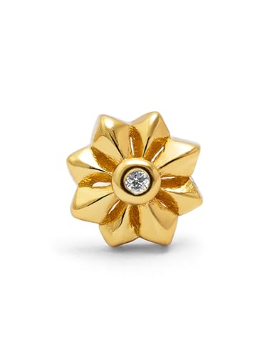 SINGULARU - Einzelner Ohrring Florencia. Silber mit 18K vergoldung und Zirkoniaia. Schmuck für Damen. von SINGULARU