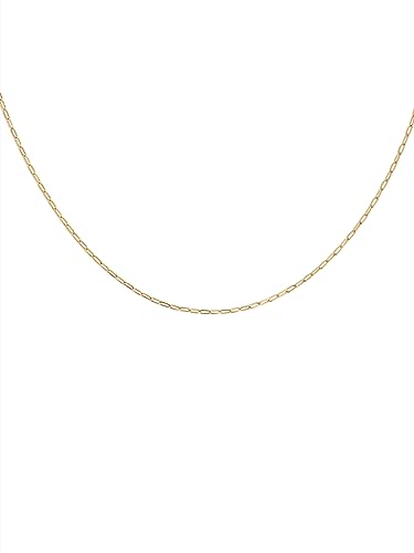 SINGULARU - Everyday Halskette - 925er Sterling Silber Kette mit 18 Kt vergoldetem Finish - Einheitsgröße mit Verlängerungskette - Damenschmuck - Verschiedene Ausführungen - Made in Europe von SINGULARU