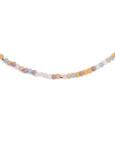 SINGULARU - Daphne Halskette. Edelstahl mit 18 Kt Vergoldeter Beschichtung und Kristalle. Schmuck für Damen. von SINGULARU