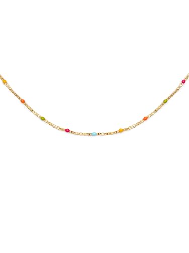 SINGULARU - Halskette Fine Enamel Colors. Messing mit 18K vergoldung und Emaille. Schmuck für Damen. SINGULARU - Halskette Fine Enamel Colors. Messing mit 18K vergoldung und Emaille. Schmuck für Damen. von SINGULARU