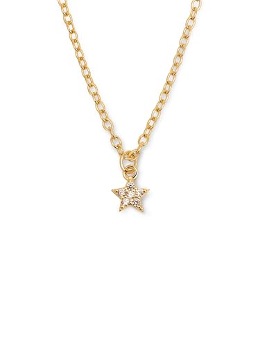 SINGULARU - Polaris Star Halskette. Sterlingsilber mit 18 Kt Vergoldeter Beschichtung und Zirkonia. Schmuck für Damen. von SINGULARU