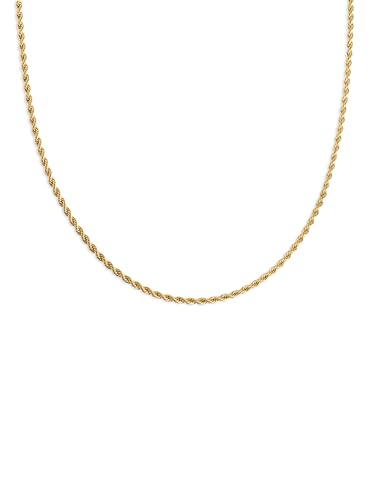 SINGULARU - Cord Halskette. Edelstahl mit 18 Kt Vergoldeter Beschichtung. Schmuck für Damen. von SINGULARU