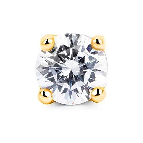 SINGULARU - Einzelner Ohrring Mini Spark. Sterlingsilber mit 18 kt Goldbeschichtung. Schmuck für Damen von SINGULARU