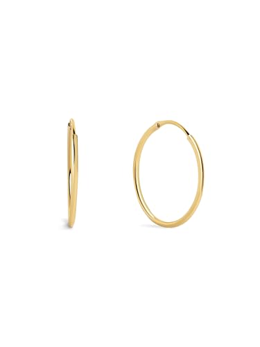 SINGULARU - Maria M Creolen. Edelstahl mit 18 Kt Vergoldeter Beschichtung. Schmuck für Damen. von SINGULARU