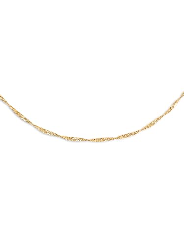 SINGULARU - Mini Twist Halskette. Edelstahl mit 18 Kt Vergoldeter Beschichtung. Schmuck für Damen. von SINGULARU
