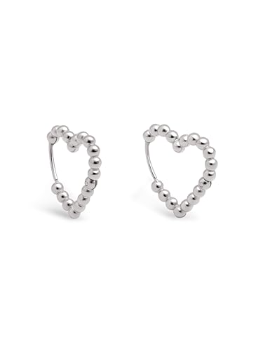 SINGULARU - Cora Dots Ohrringe. Edelstahl mit silberfarbener Beschichtung. Schmuck für Damen. von SINGULARU