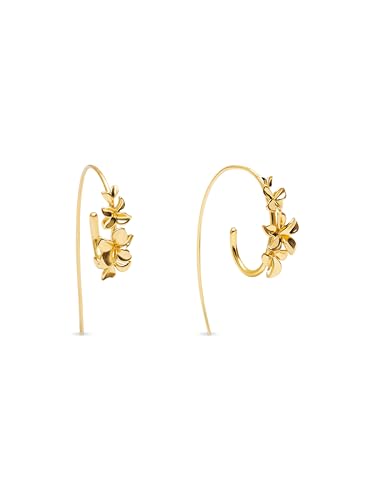 SINGULARU - Ohrringe Gladiolo. Messing mit 18K vergoldung. Schmuck für Damen. von SINGULARU