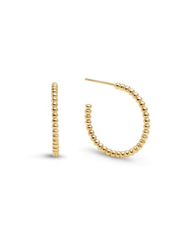 SINGULARU - Pebbles Dots M Ohrringe. Edelstahl mit 18 Kt Vergoldeter Beschichtung. Schmuck für Damen. von SINGULARU