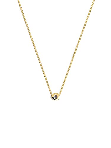 SINGULARU - Single Letter Personalisierte Halskette. Sterlingsilber mit 18 Kt Vergoldeter Beschichtung. Schmuck für Damen. Buchstabe O. SINGULARU - Single Letter Personalisierte Halskette. Sterlingsilber mit 18 Kt Vergoldeter Beschichtung. Schmuck für Damen. Buchstabe O. von SINGULARU