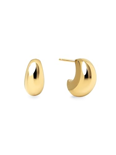 SINGULARU - Rain Ohrringe. Messing mit 18 Kt Vergoldeter Beschichtung. Schmuck für Damen. von SINGULARU