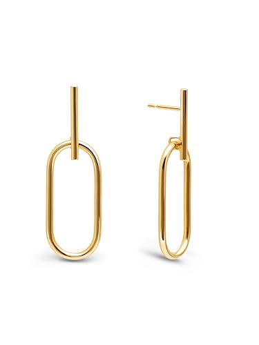 SINGULARU - Renata Ohrringe. Messing mit 18 Kt Vergoldeter Beschichtung. Schmuck für Damen. von SINGULARU