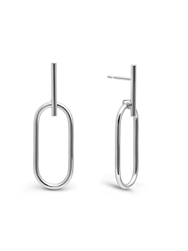 SINGULARU - Renata Ohrringe. Messing mit Rhodium-Beschichtung. Schmuck für Damen. von SINGULARU