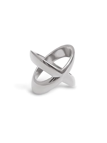 SINGULARU - Always Ring. Edelstahl mit Silberfarbener Beschichtung. Schmuck für Damen. Größe 18. von SINGULARU
