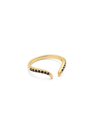 SINGULARU - Ring Peak Scarlett Black. Silber mit 18K vergoldung und Zirkonia. Schmuck für Damen. von SINGULARU