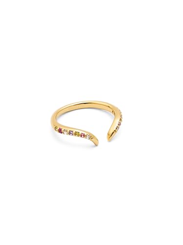 SINGULARU - Ring Peak Scarlett Colors. Silber mit 18K vergoldung und Zirkonia. Schmuck für Damen. von SINGULARU