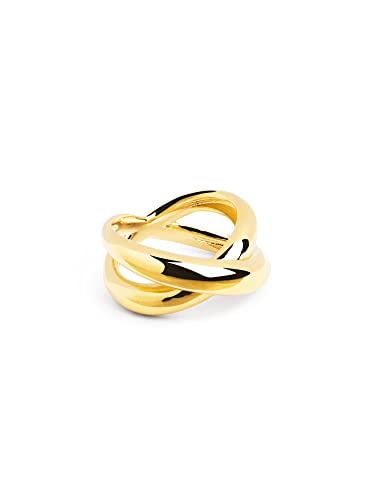 SINGULARU - Single Cross Ring. Messing mit 18 Kt Vergoldeter Beschichtung. Schmuck für Damen. Größe 18. SINGULARU - Single Cross Ring. Messing mit 18 Kt Vergoldeter Beschichtung. Schmuck für Damen. Größe 18. von SINGULARU
