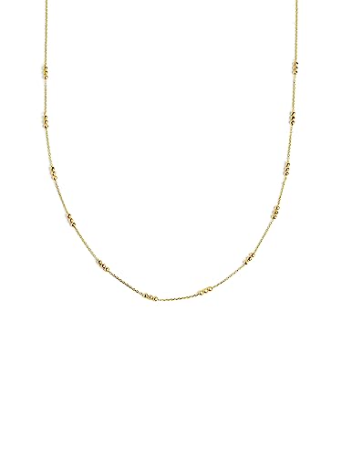 SINGULARU - Halskette Triple Dots. Sterlingsilber mit 18 Kt Gold-Beschichtung. Schmuck für Damen. von SINGULARU