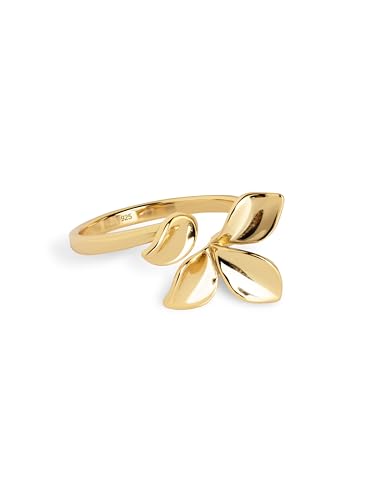 SINGULARU - Zinnia Ring. Messing mit 18 Kt Vergoldeter Beschichtung. Schmuck für Damen. von SINGULARU