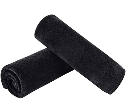 SINLAND 2 Stück Mikrofaser Gesichtstücher Waschbar Abschminktücher schnell trocknend Waschlappen saugfähig Gesichtsreinigungstücher weiches Make up Entferner Tücher 30,5 x 30,5 cm Schwarz SINLAND 2 Stück Mikrofaser Gesichtstücher Waschbar Abschminktücher schnell trocknend Waschlappen saugfähig Gesichtsreinigungstücher weiches Make up Entferner Tücher 30,5 x 30,5 cm Schwarz von SINLAND