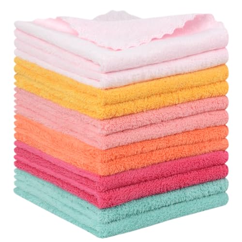 SUNLAND Mikrofaser Abschminktuch 12 Stück ultraweich Waschlappen Gesicht wiederverwendbar Makeup Entferner Tuch Waschbar Gesichtstücher Mehrfarbig 30 x 30 cm SUNLAND Mikrofaser Abschminktuch 12 Stück ultraweich Waschlappen Gesicht wiederverwendbar Makeup Entferner Tuch Waschbar Gesichtstücher Mehrfarbig 30 x 30 cm von Sunland