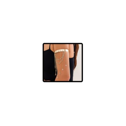 SINLOV-girls, deren manschettenknöpfe in armpromenadenärmeln übereinander geschnellt sind, haben willige frauenarmbänder auf den tabletten-armbändern (Gold) von SINLOV