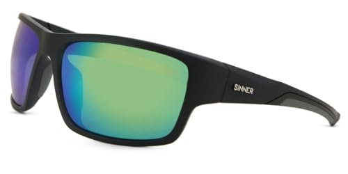 SINNER Lemmon Sonnenbrille Polarisiert - Herren und Damen – 100% UV400 Schutz – SINTEC Linsen – Langlebiges Material - Fahrradbrille, Radbrille und Sportbrille für Outdoor von SINNER