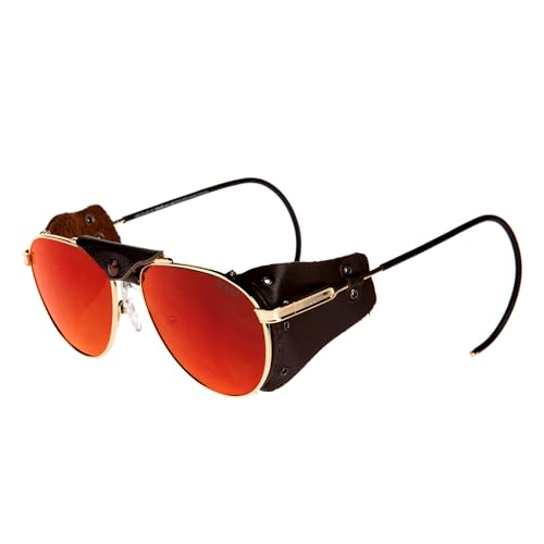 SINNER Unisex Anden-Mattgold-Pc Brown Red Oil Sonnenbrille, Mehrfarbig (Mehrfarbig) von SINNER