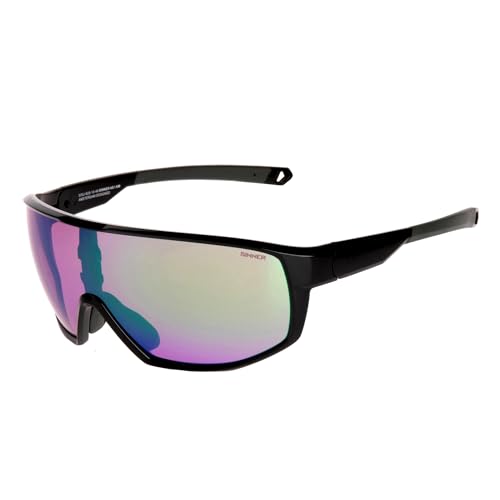 SINNER Unisex Bryce Ii-Shiny Black/Matte Grey-Sintrast Snow Sonnenbrille, Mehrfarbig (Mehrfarbig) von SINNER